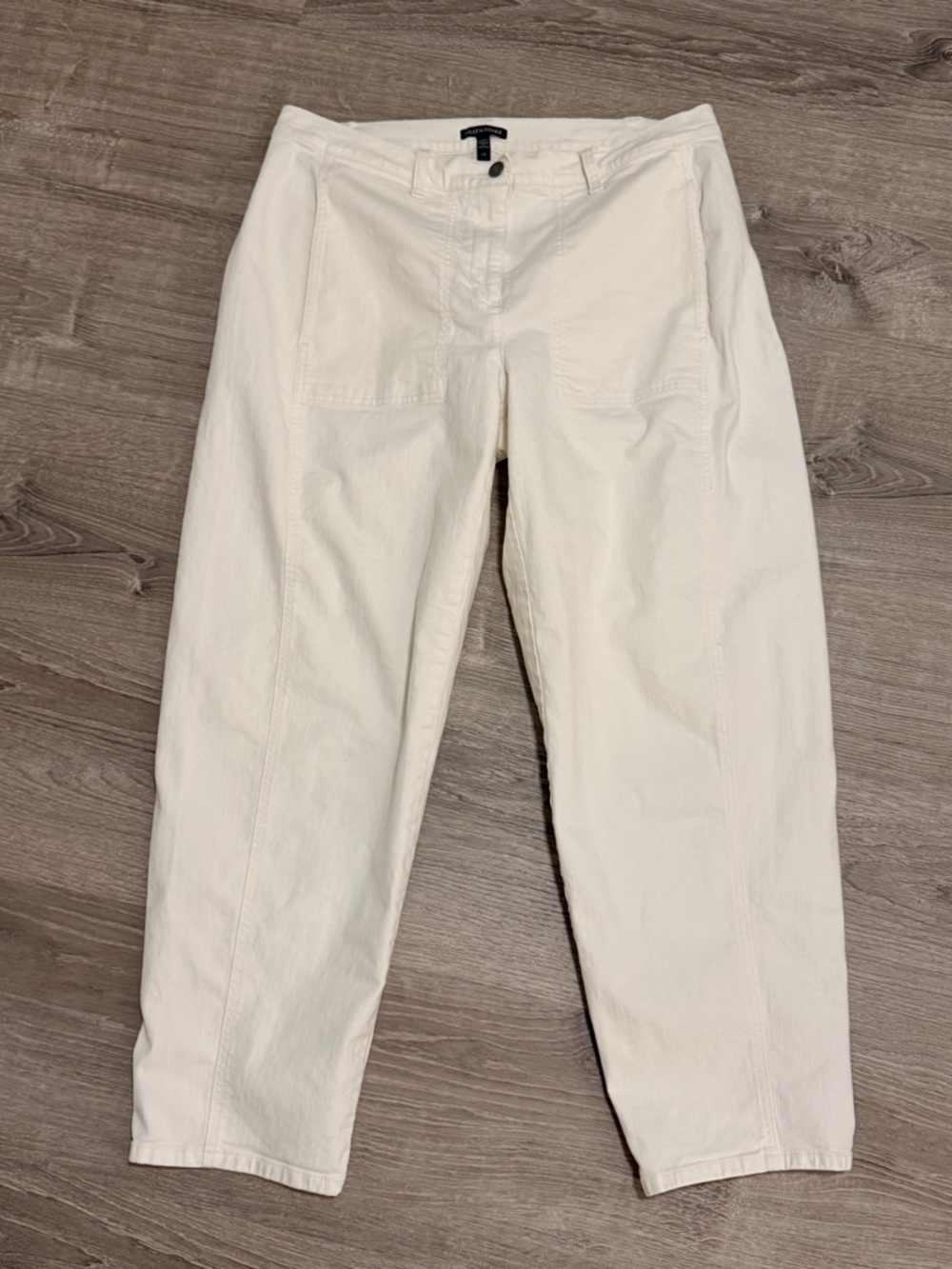 EILEEN FISHER Organic Cotton Barrel pants Size: L